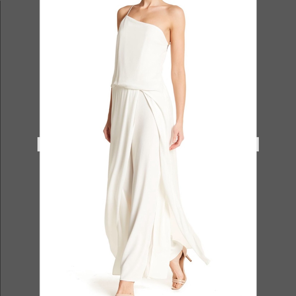 Haute hippie goodbye baby jumpsuit layered dress 4